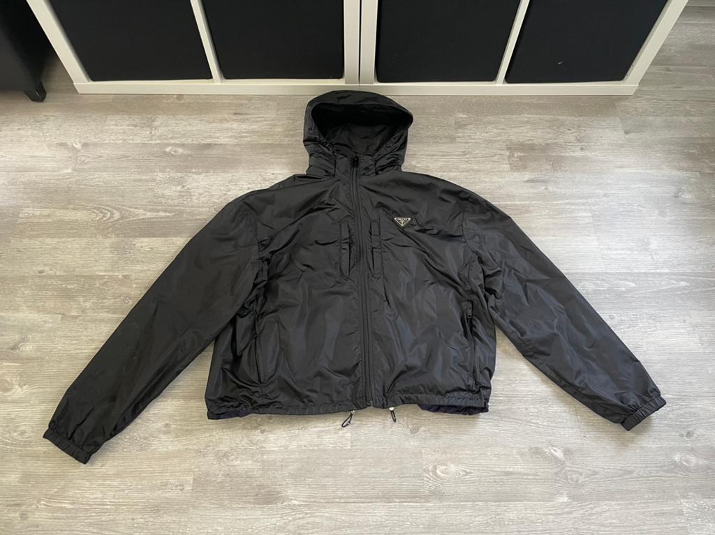 Prada Reversible Windbreaker Black/Blue Size M, Maat 48/50 (M), Zwart, Ophalen of Verzenden, Zo goed als nieuw
