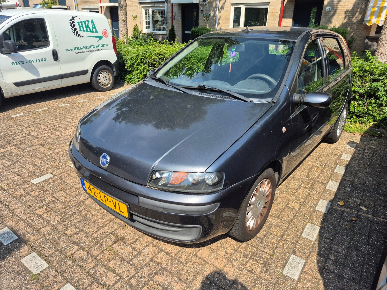 Fiat Punto 1.2 16V 5DR 2003 Grijs, Auto's, Voorwielaandrijving, 4 cilinders, 400 kg, Origineel Nederlands