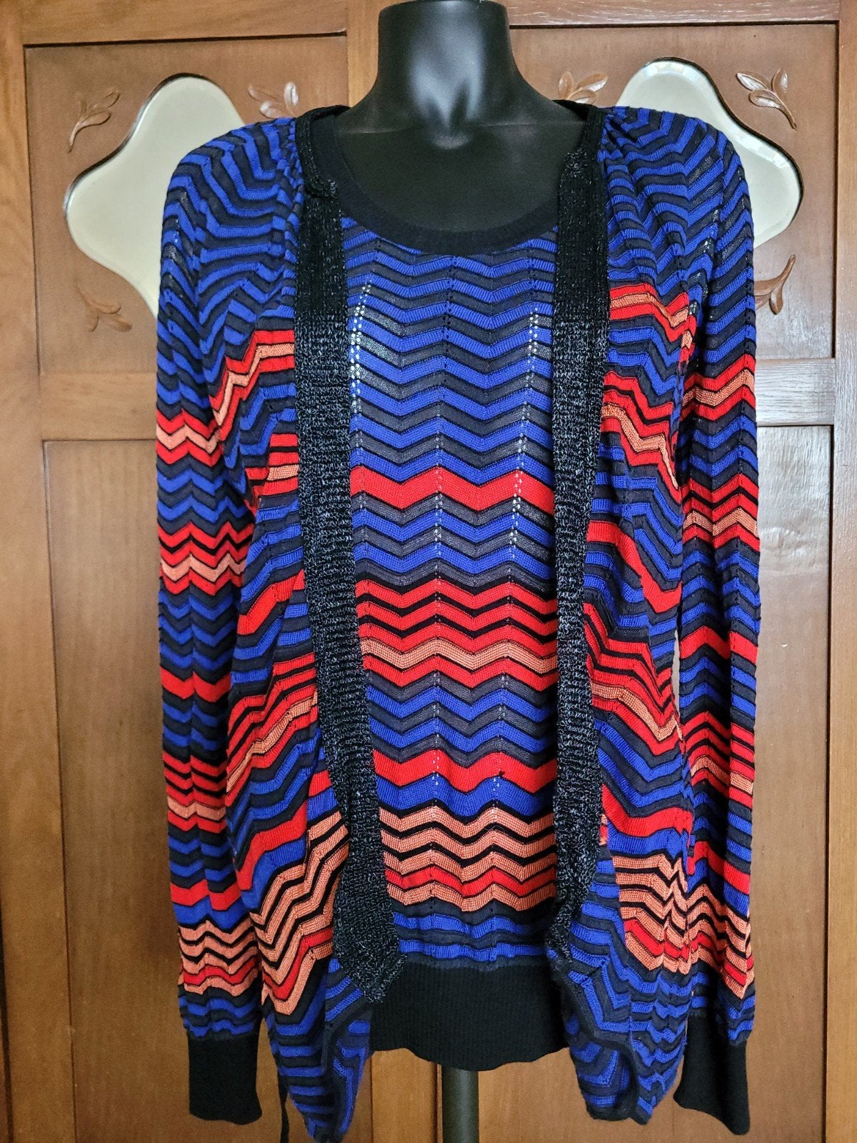 Exclusief italiaans twinset "Missoni" mt42/44, Ophalen of Verzenden, Zo goed als nieuw, Maat 42/44 (L)