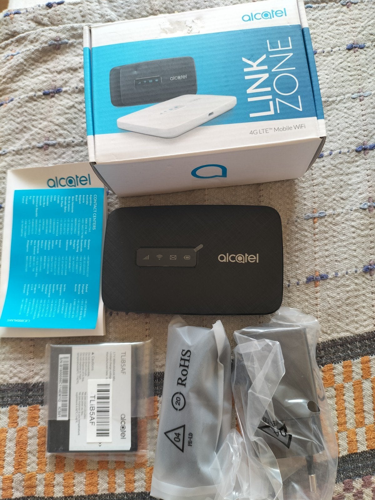 Alcatel Link Zone 4G LTE Mobiele WiFi Router, Verzenden, Nieuw, Router, Alcatel