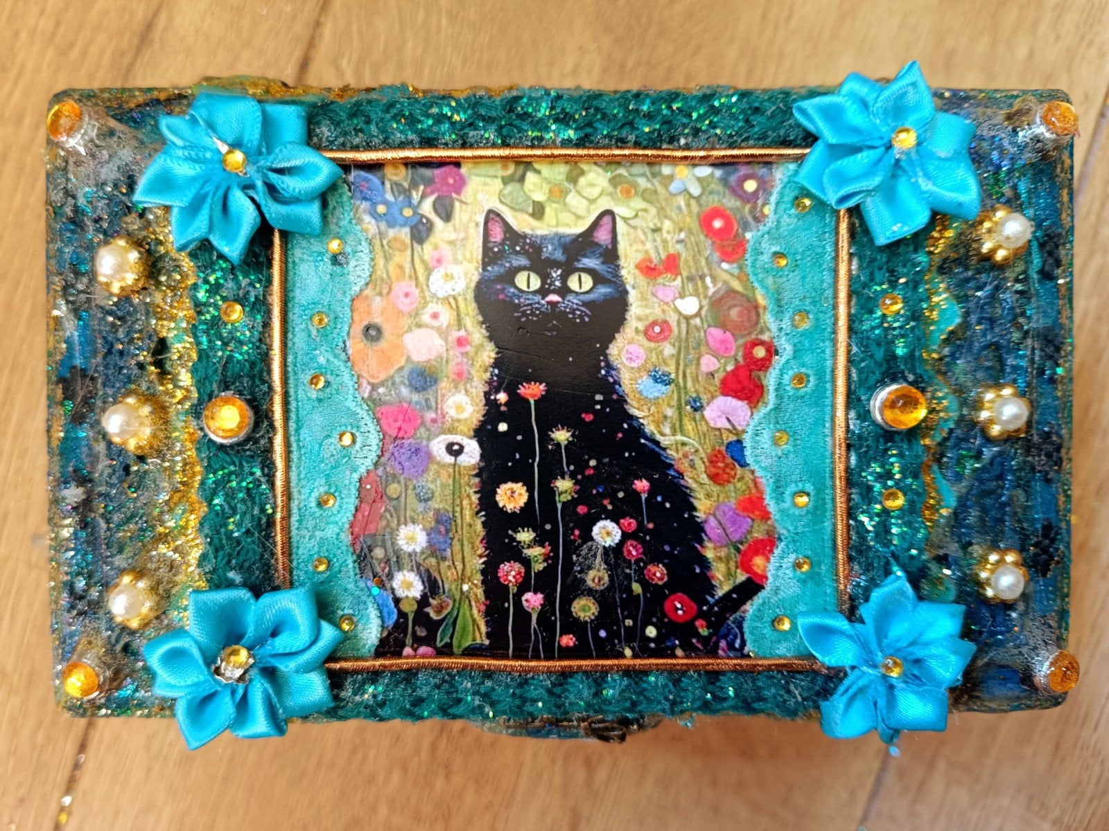 Black Cat - Gustav Klimt, Ophalen of Verzenden, Nieuw, Rond, Overige materialen