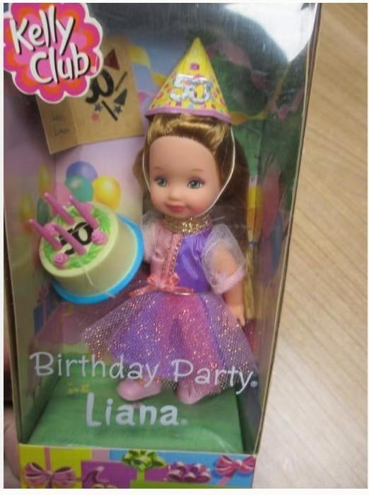 2002 BARBIE/KELLY CLUB LIANA BIRTHDAY PARTY NIEUW, Verzamelen, Poppen, Verzenden, Nieuw, Fashion Doll
