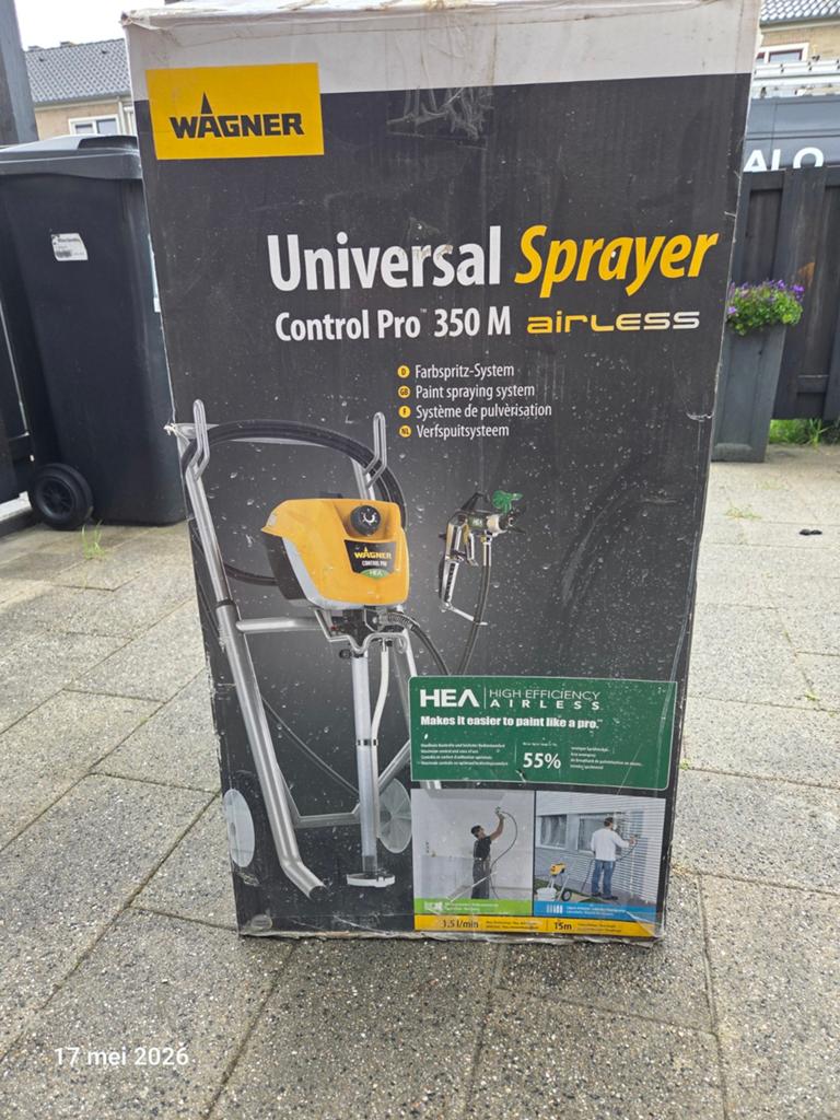 Wagner Universal Sprayer Control Pro 350 M Airless verfspuit, Ophalen