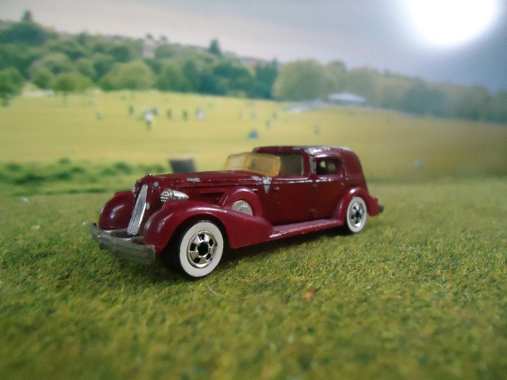 '5 Cadillac V16 Hot Wheels Malaysia 1981 burgundy, Ophalen of Verzenden, Gebruikt, Auto