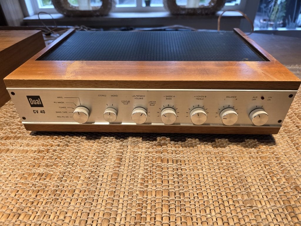 Dual CV 40 versterker en Dual CT 16 reciever  (1968), Audio, Tv en Foto, Versterkers en Receivers, Ophalen of Verzenden, Gebruikt