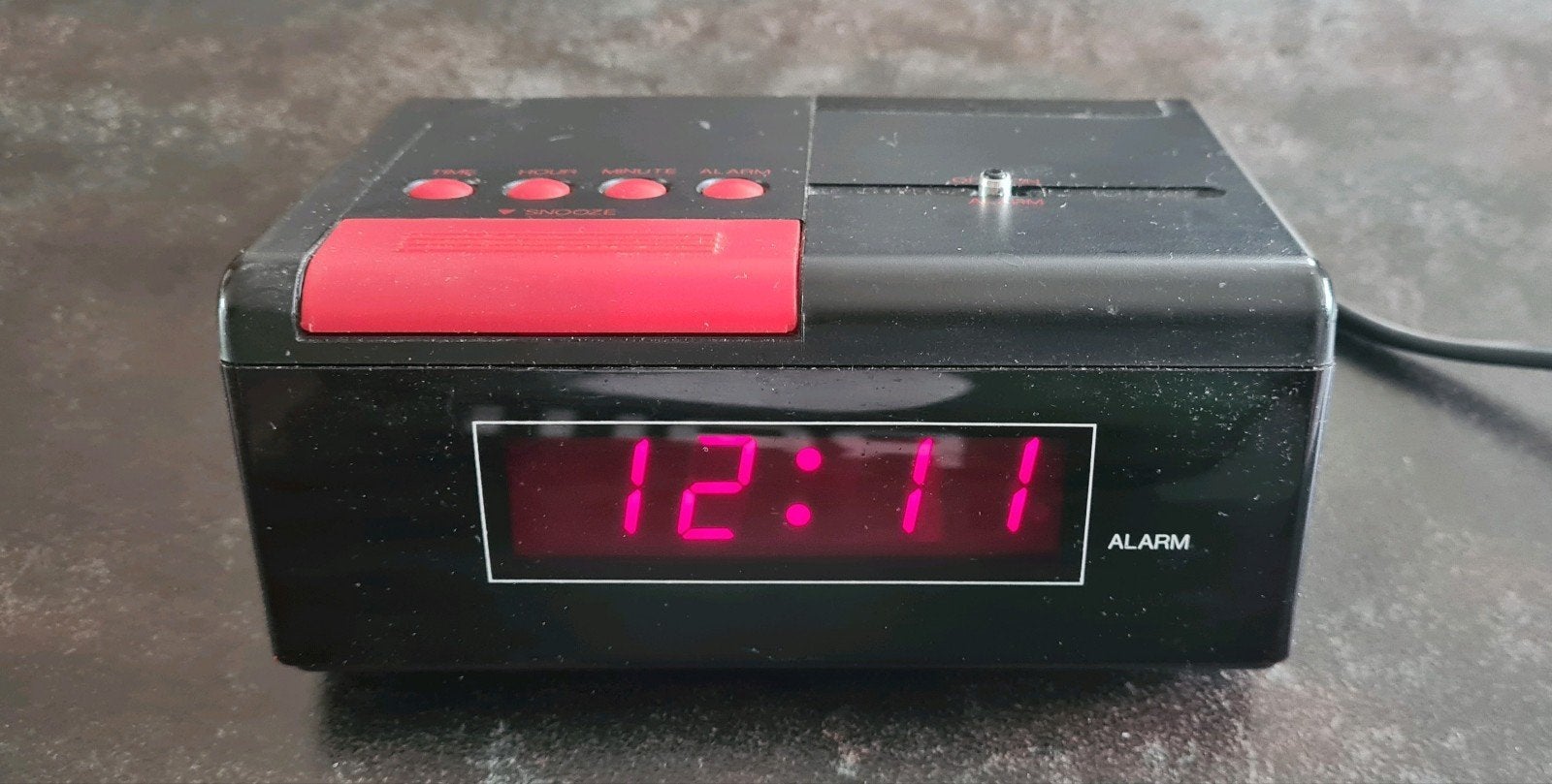 Retro Hema wekker jaren 80, Witgoed en Apparatuur, Wekkers, Ophalen of Verzenden, Gebruikt