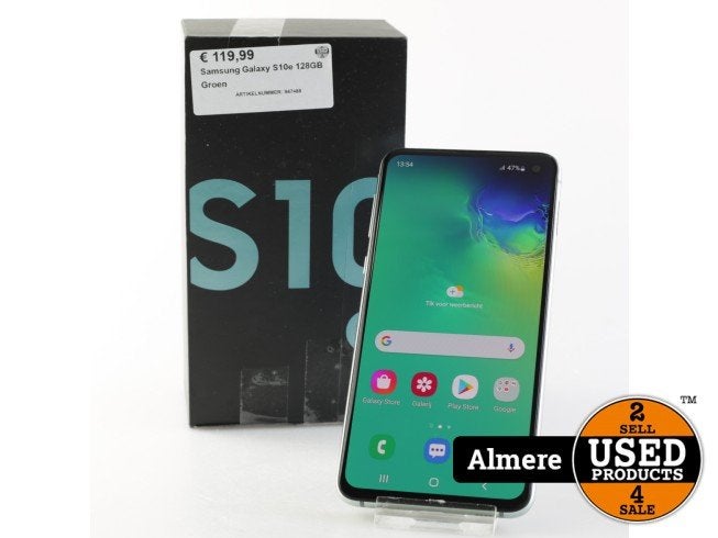 Samsung Galaxy S10e 128GB Groen | Prima staat, Samsung, Zo goed als nieuw, Support@Samsung.com, 129, Samsung-ro, Yeongtong-gu
Suwon-si, Gyeonggi-do 16677
South Korea
