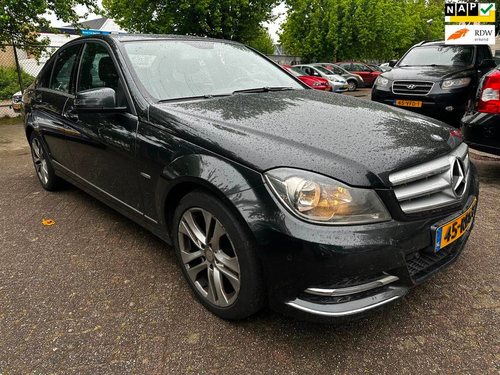 Mercedes-Benz C-klasse 180 Business Class Avantgarde,koppakk, Automaat, 1796 cc, Zwart, Origineel Nederlands