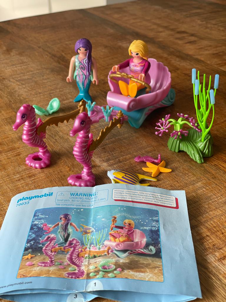 Playmobil Zeemeermin Set 70033 met Zeepaardjes en Accessoire, Ophalen, Zo goed als nieuw