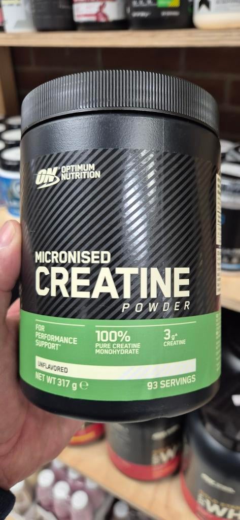 Optimum Nutrition Micronised Creatine Poeder 317g, Sport en Fitness, Ophalen of Verzenden, Nieuw, Benen, Overige typen