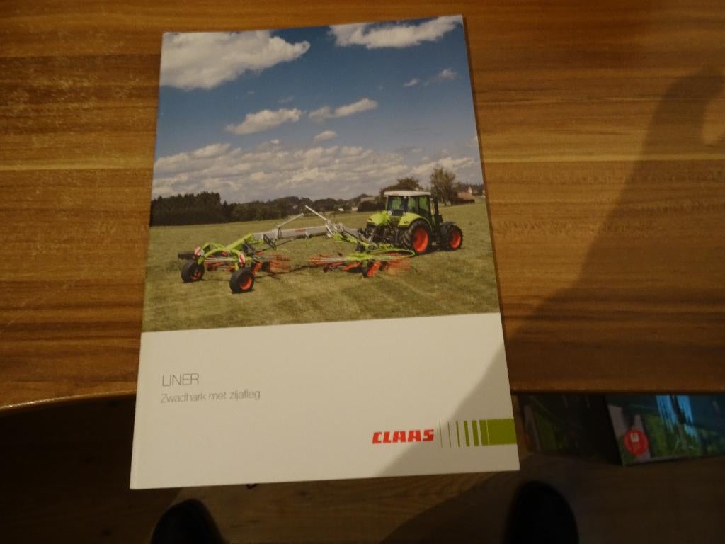 Claas Liner Zwadharken folders, Boeken, Catalogussen en Folders, Ophalen of Verzenden, Zo goed als nieuw, Folder