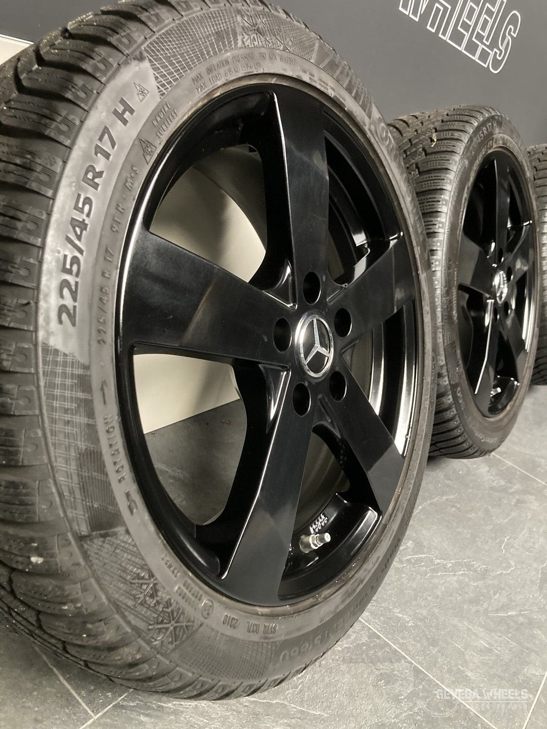 17” Mercedes A W176 B W246 CLA X117 velgen + winterbanden, Auto-onderdelen, Banden en Velgen, Gebruikt, -, -, Banden en Velgen
