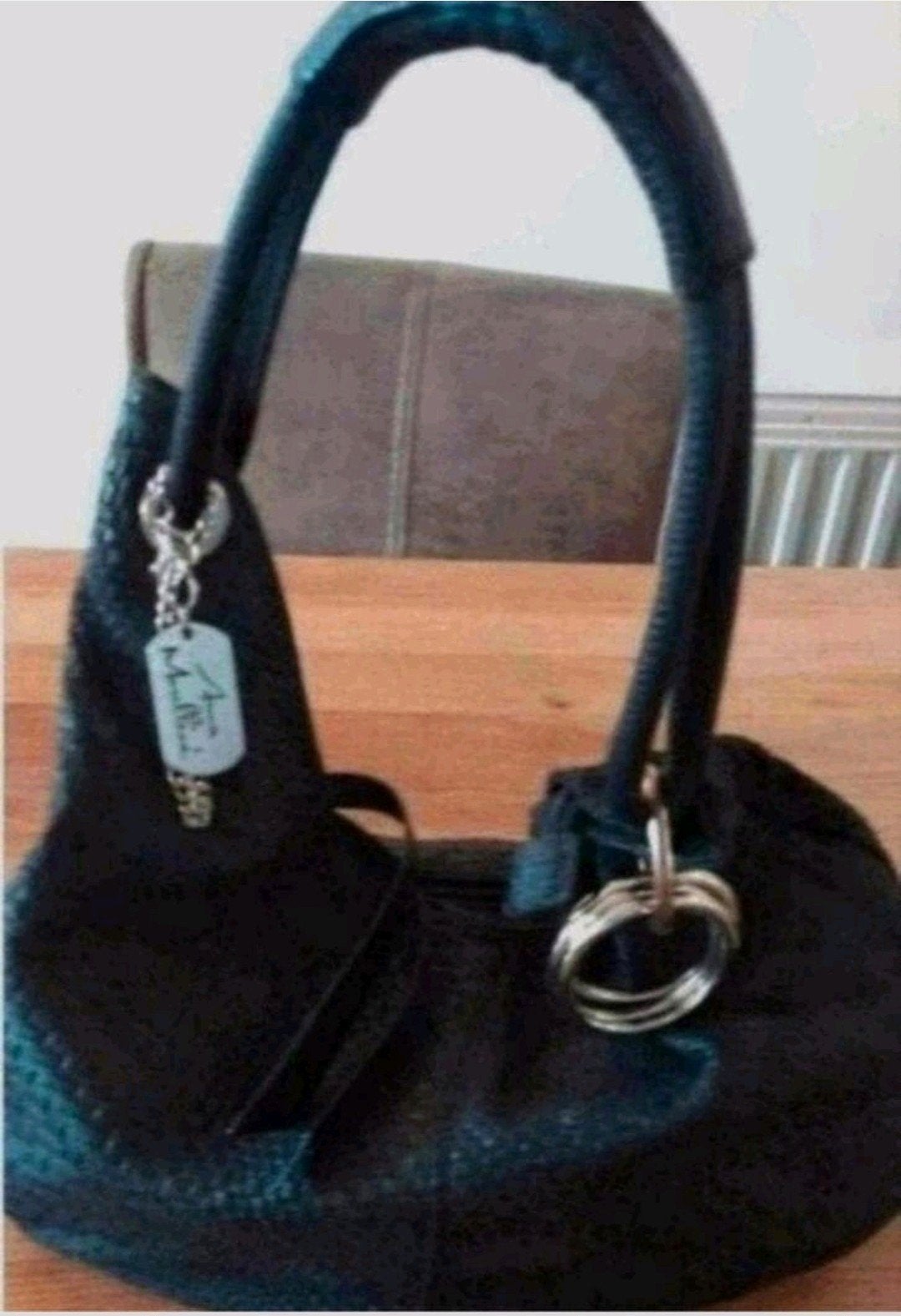 Anna morellini leren merk tas, Sieraden, Tassen en Uiterlijk, Ophalen of Verzenden, Zo goed als nieuw, Zwart, Overige typen