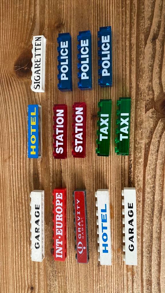 Lego steentje bedrukt, Ophalen of Verzenden, Gebruikt, Losse stenen, Lego
