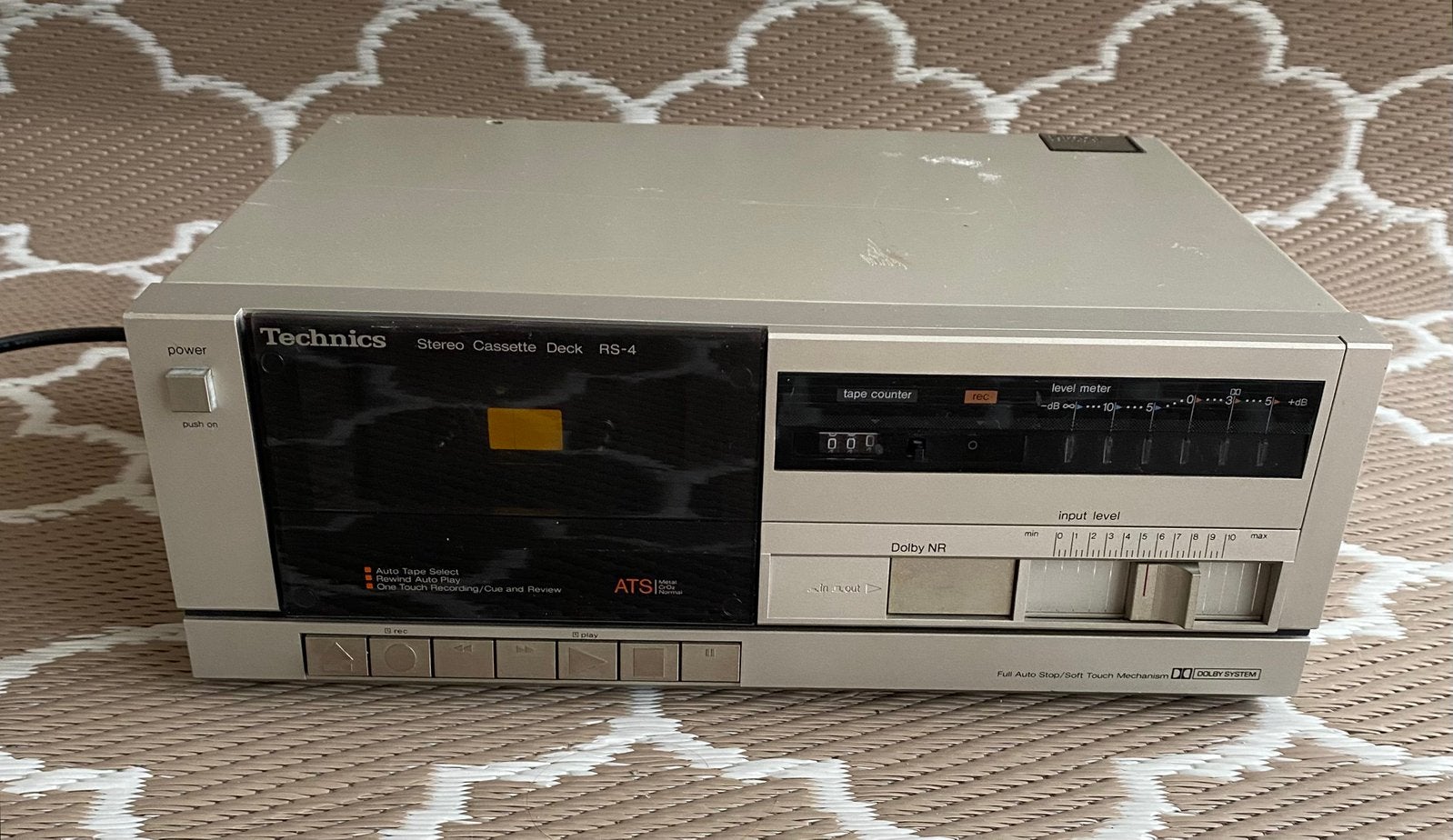 Technics Stereo Cassette Deck RS-4, Ophalen of Verzenden, Enkel, Overige merken
