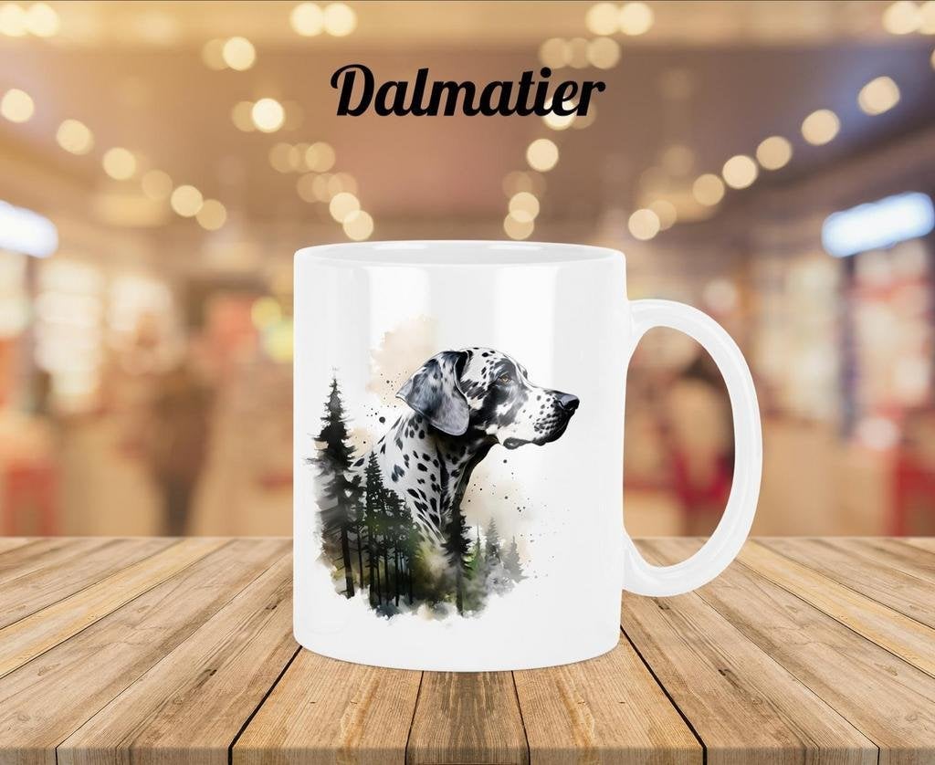 Dalmatiër profiel mok, Huis en Inrichting, Verzenden, Nieuw, Overige stijlen, Kop(pen) en/of Schotel(s)