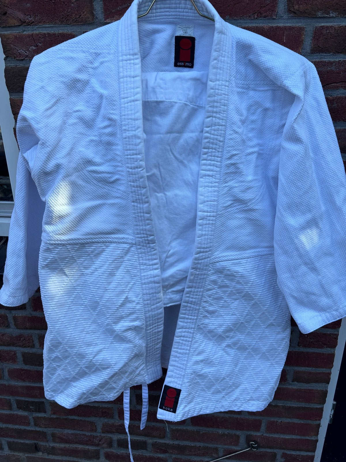 Judopak compleet Essimo maat 180 (valt kleiner), Sport en Fitness, Gebruikt, Judo, Vechtsportpak, Groter dan maat XL