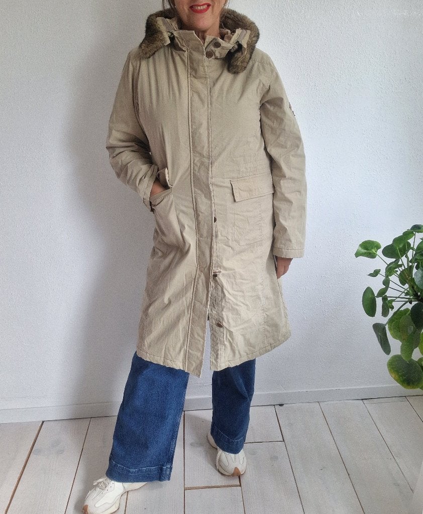 Donaldson damesparka  |Maat L | Beige |, Maat 38/40 (M), Nijmegen, Beige, Donaldson