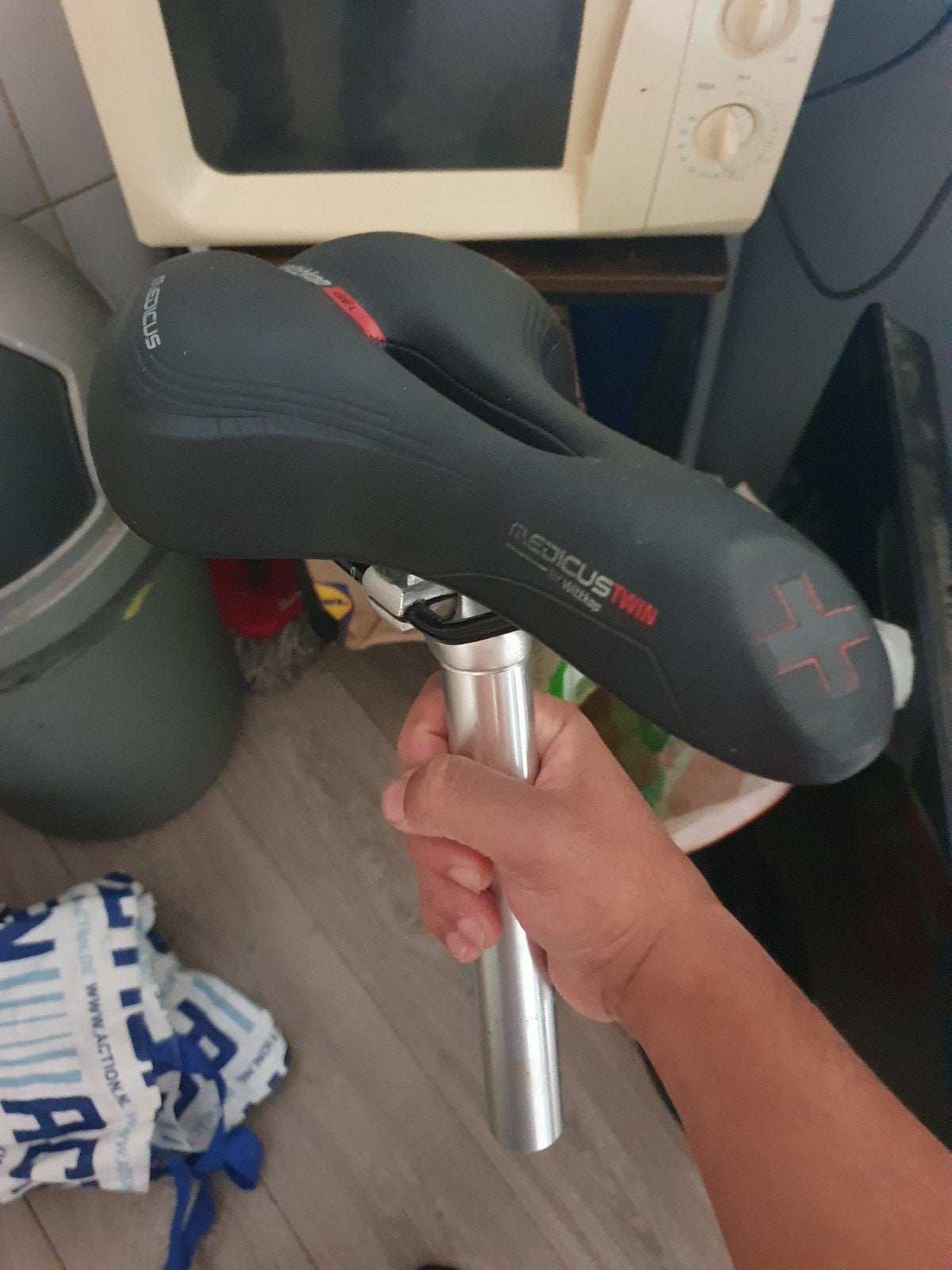 Medicustwin Wittkop Zadel - Zo goed als nieuw, Fietsen en Brommers, Kunststof, Ophalen of Verzenden, Zo goed als nieuw, Zadel