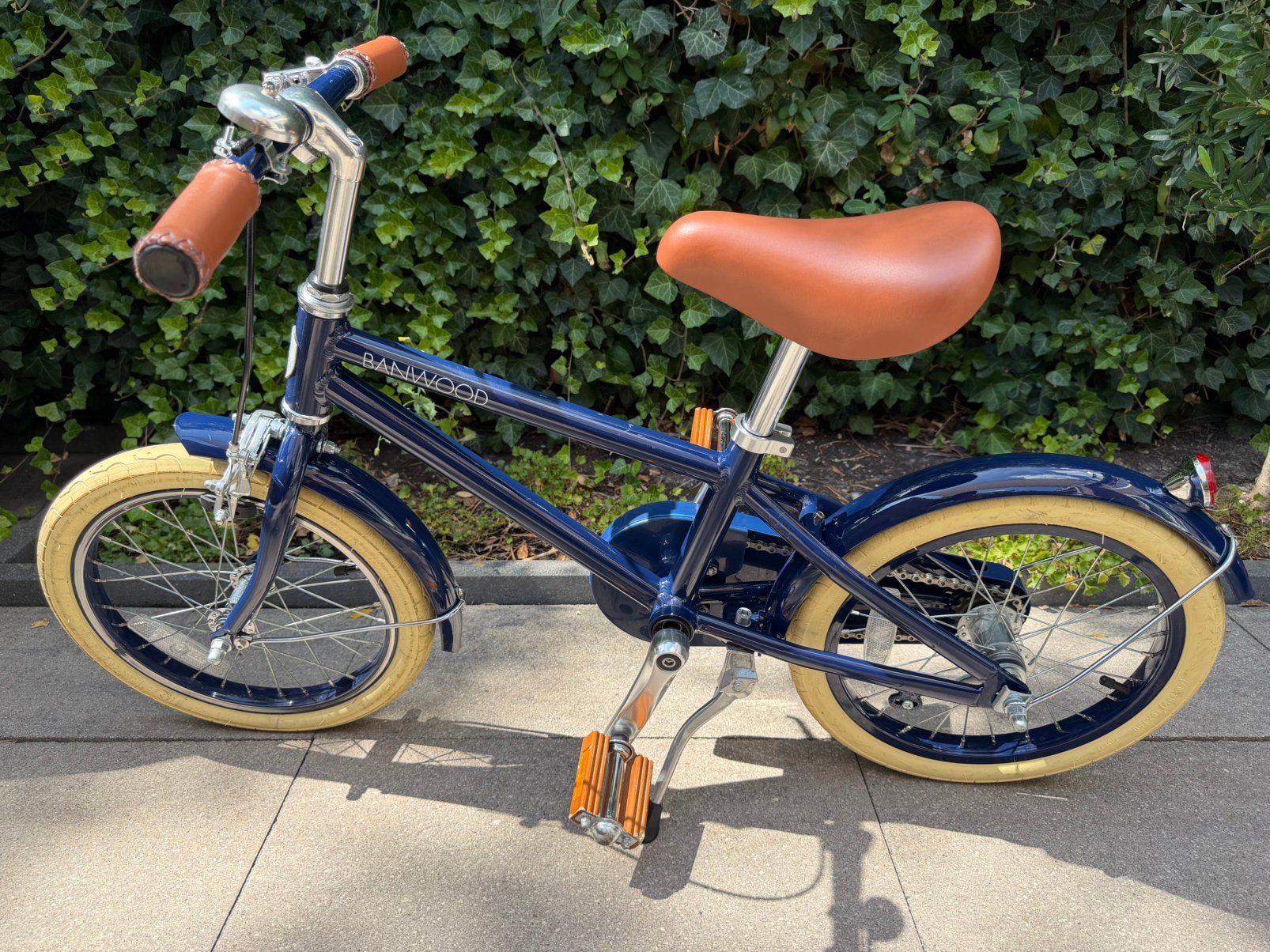 BANWOOD 16" CLASSIC BICYCLE VINTAGE - NAVY BLUE, Ophalen, Zo goed als nieuw, 16 tot 20 inch