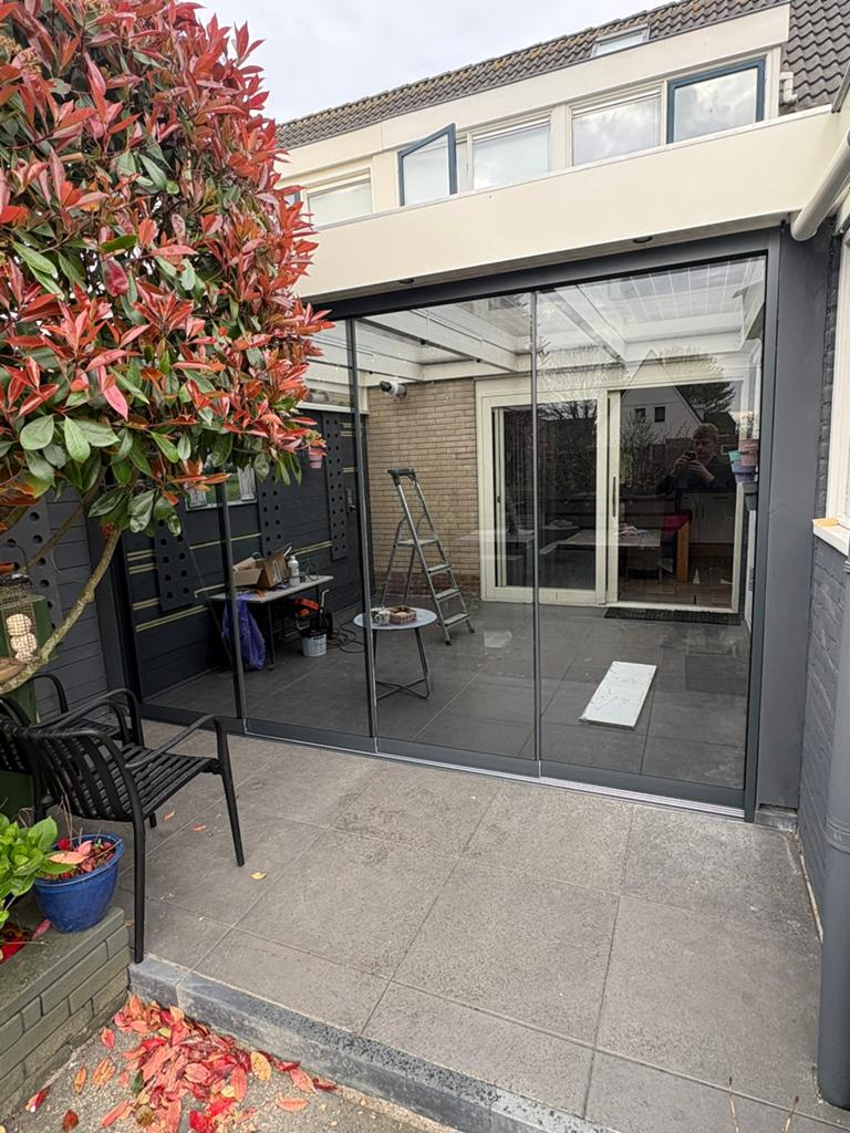 Glazen schuifwanden zomeraanbieding, Tuin en Terras, Overkappingen, Ophalen, Nieuw, Overige typen