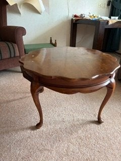 ANTIEKE SALONTAFEL, Huis en Inrichting, Ophalen, Gebruikt, Rond, 100 tot 150 cm