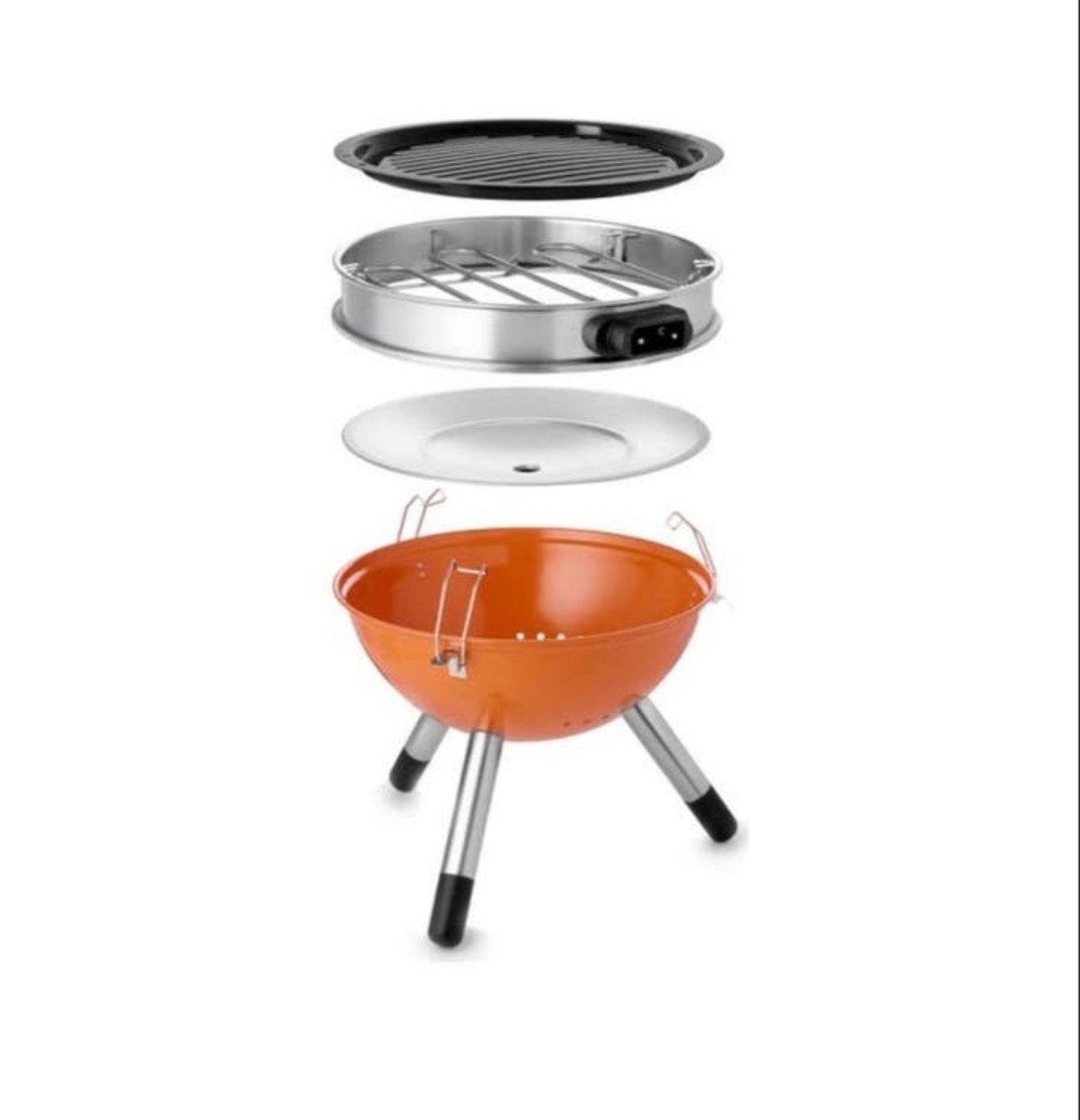 Nieuwe Fritel BBQ: Houtskool & Elektrisch in 1 - Ongebruikt!, Ophalen of Verzenden, Nieuw, Apparaat