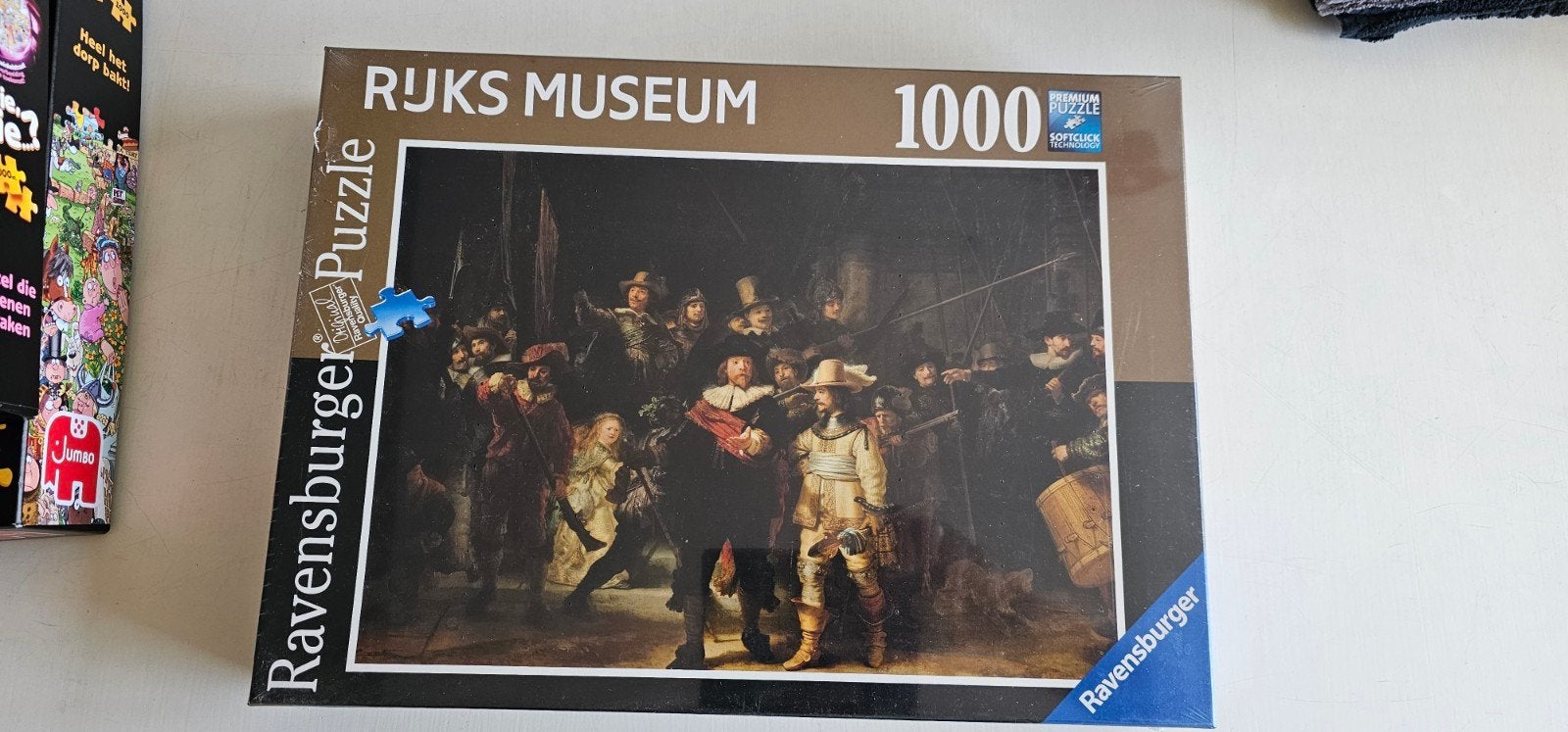 puzzel, Nachtwacht,  Rijksrecherche museum 1000stukjes, Puzzel en Educatief, 1 speler, Nieuw, Ophalen of Verzenden