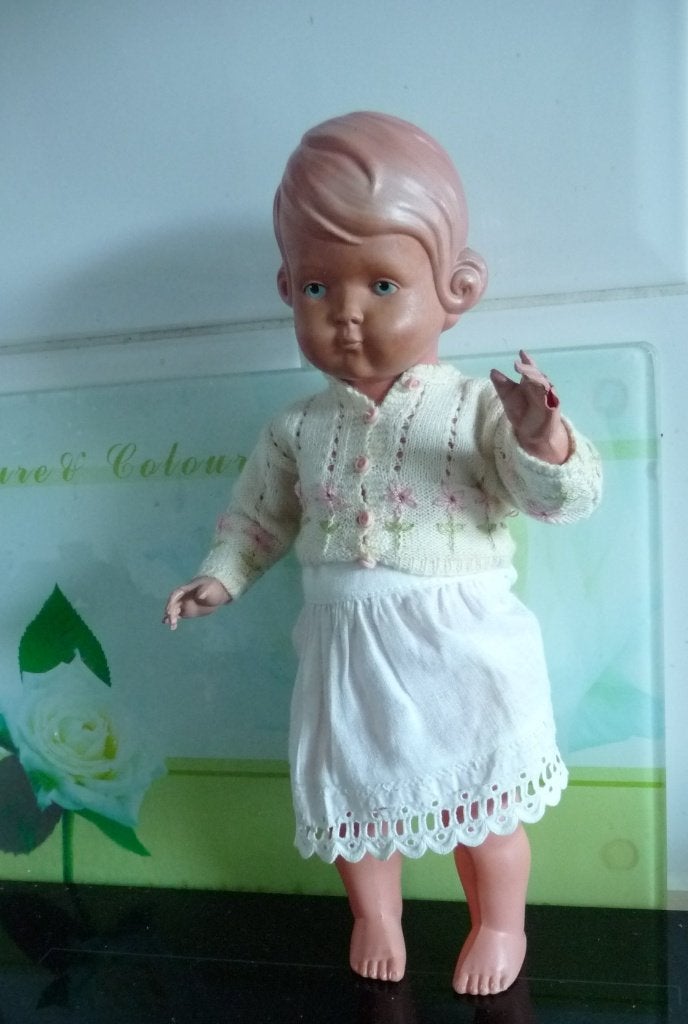 INGE V SCHILDPAD 24,5 CM MIST HELAAS PINKJE MET BLIK KOFFER, Verzenden, Gebruikt, Pop