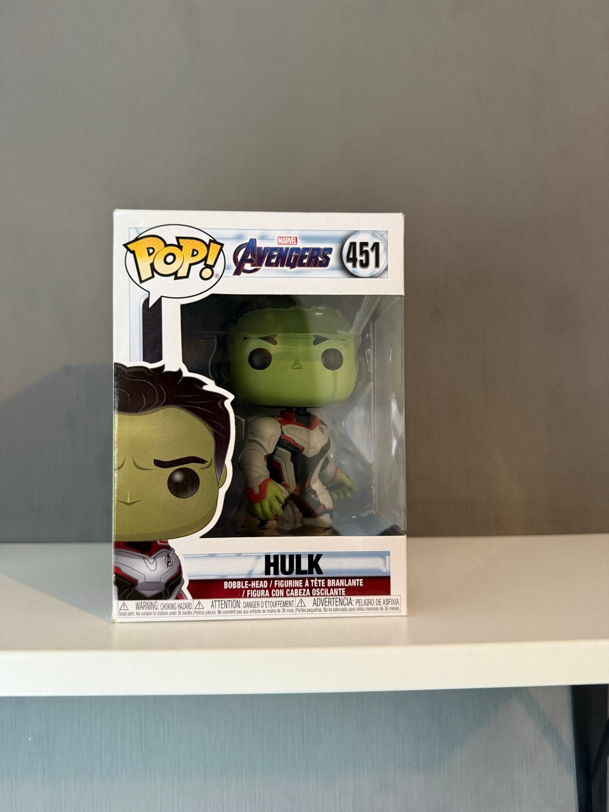 Funko Pop! Marvel Avengers Hulk (451) Bobble-Head, Ophalen of Verzenden, Nieuw