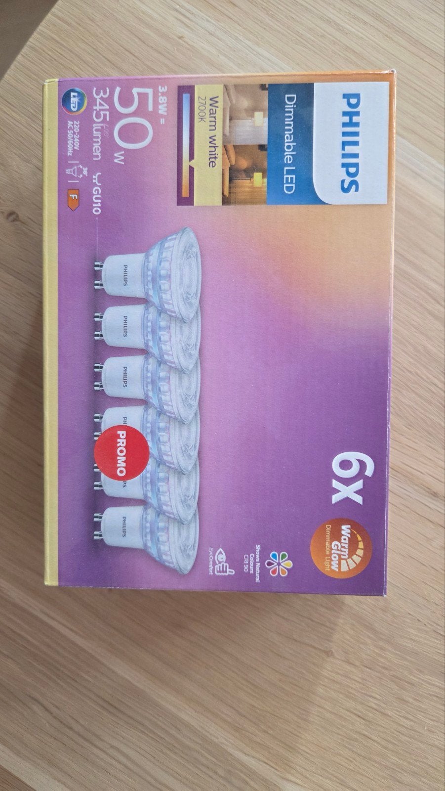 Philips GU10 LED Lampen 3.8W (50W equivalent) Warm Wit, Ophalen of Verzenden