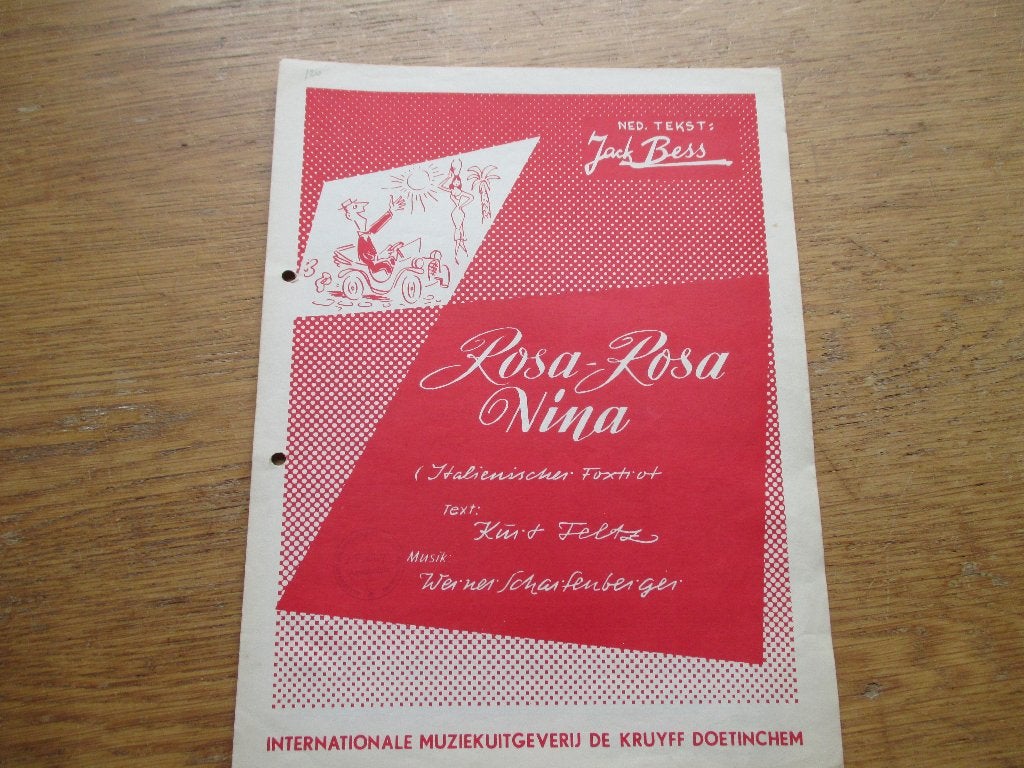ROSA-ROSA NINA, Muziek en Instrumenten, Bladmuziek, Gebruikt, Ophalen of Verzenden, Artiest of Componist, Populair