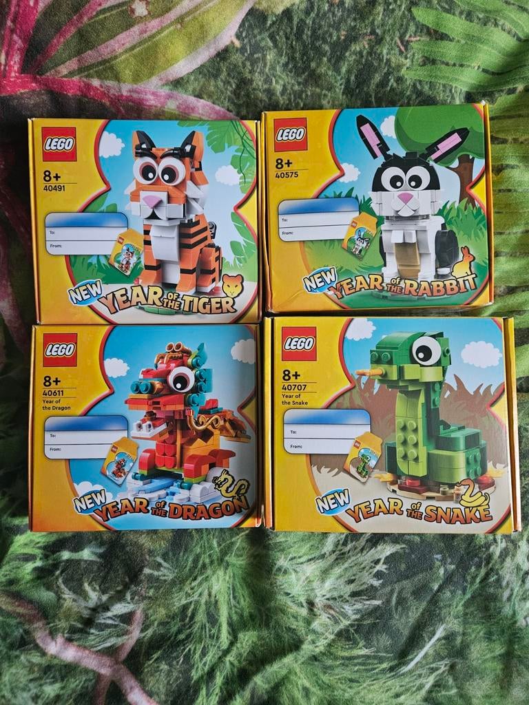 Lego Jaar van de Tijger, Konijn, Draak en Slang NIEUW, Ophalen of Verzenden, Nieuw