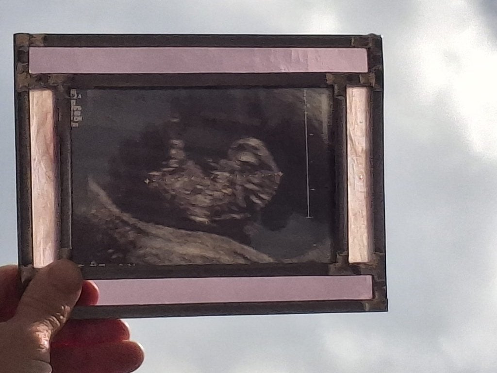 Baby echo in glas in lood gezet, Ophalen of Verzenden, Nieuw, Kraamcadeau