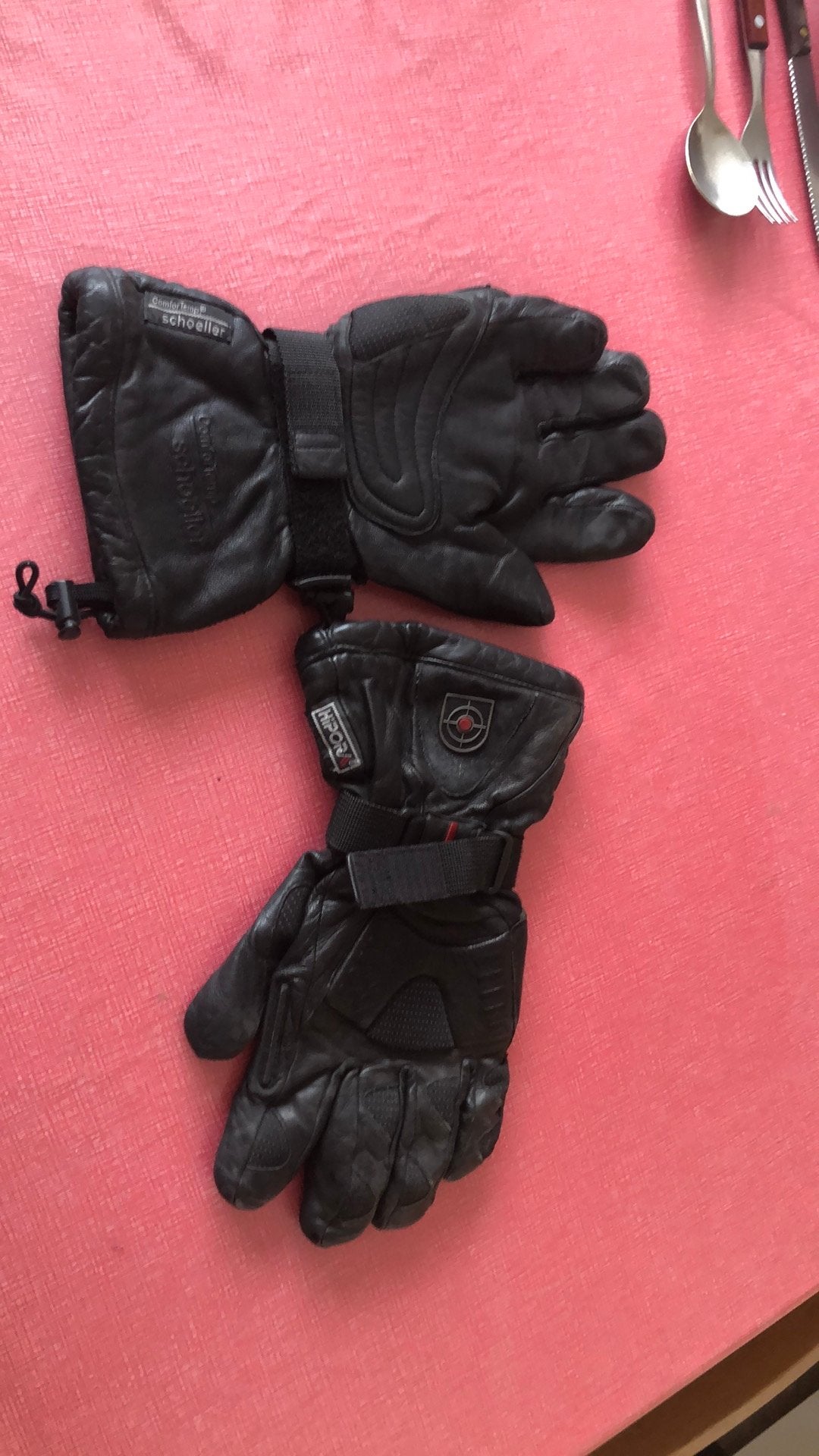 Zwarte Schoeller Comfortemp handschoenen, Ophalen, Gedragen, Maat 42/44 (L), Overige typen