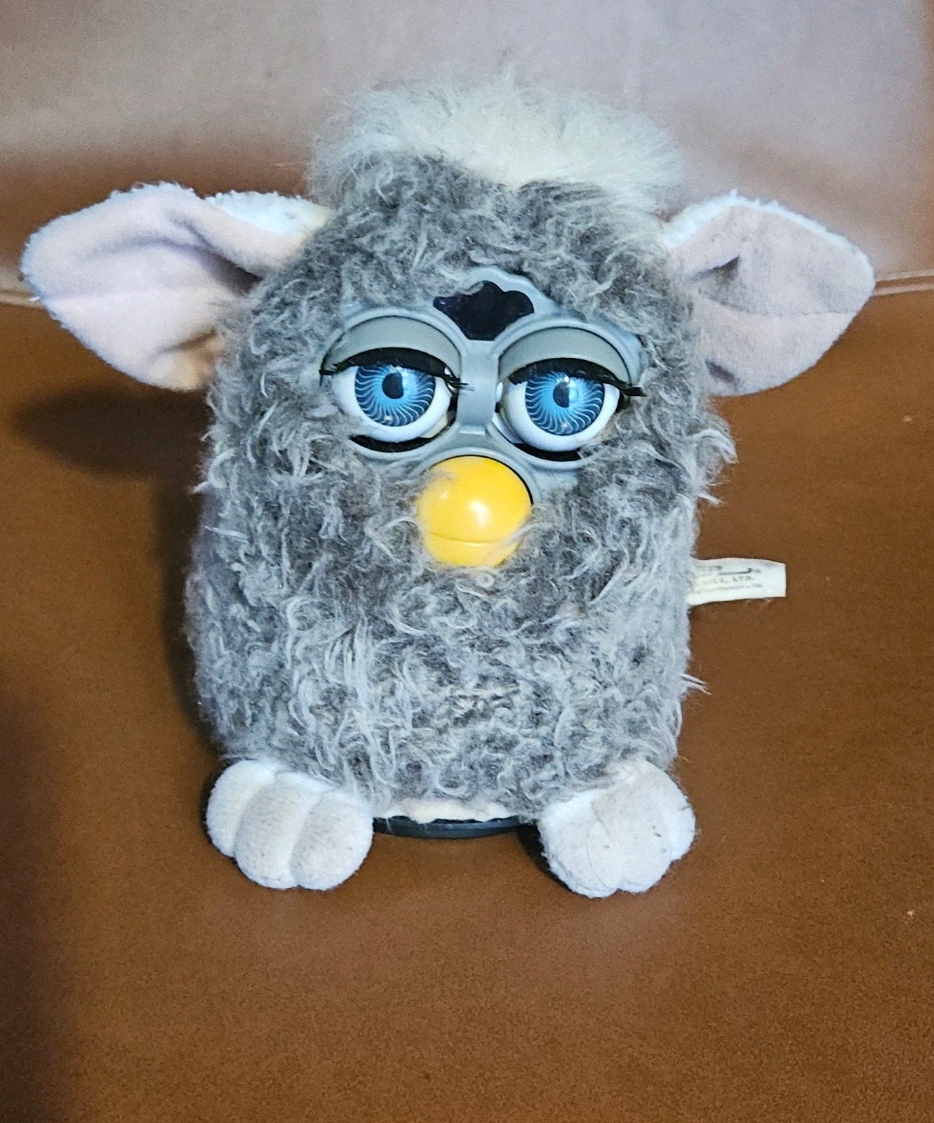 Vintage Furby Grijs met Blauwe Ogen, Ophalen, Gebruikt, Jongen of Meisje