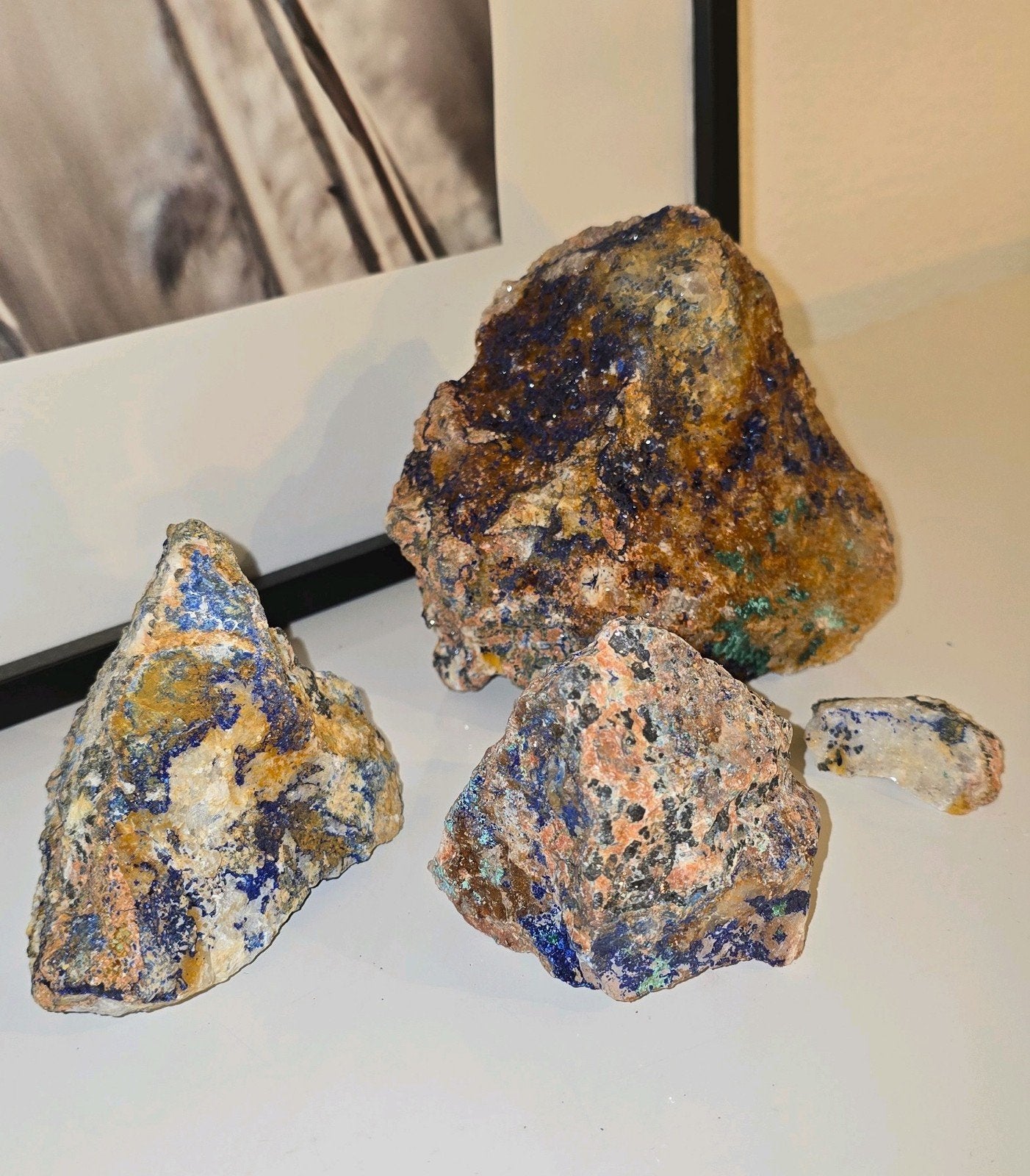 azuriet én malachiet set!, Verzamelen, Mineralen en Fossielen, Ophalen of Verzenden