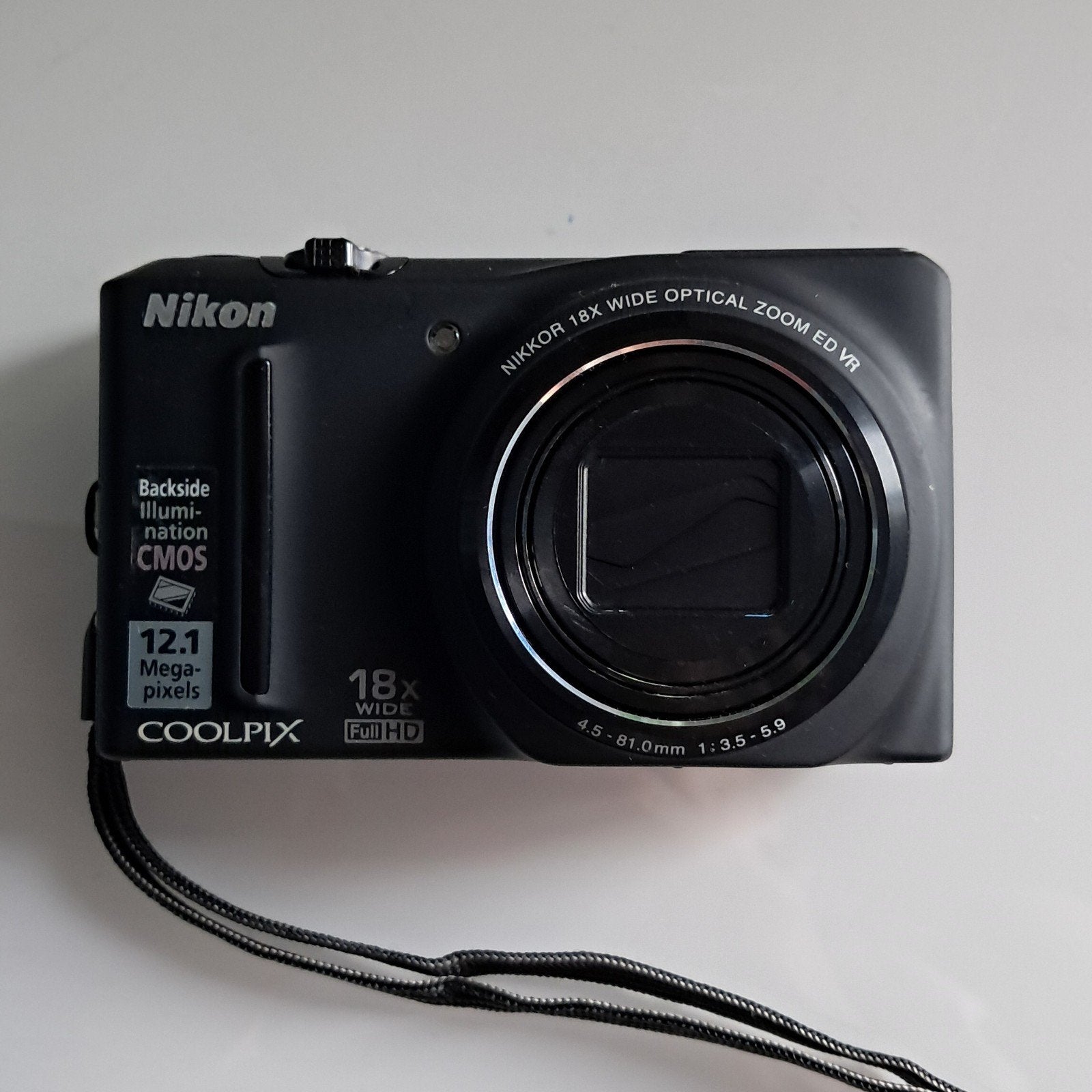 Nikon Coolpix S9100 compactcamera (zwart), 12 megapixels, Ophalen of Verzenden, Zo goed als nieuw, Compactcamera