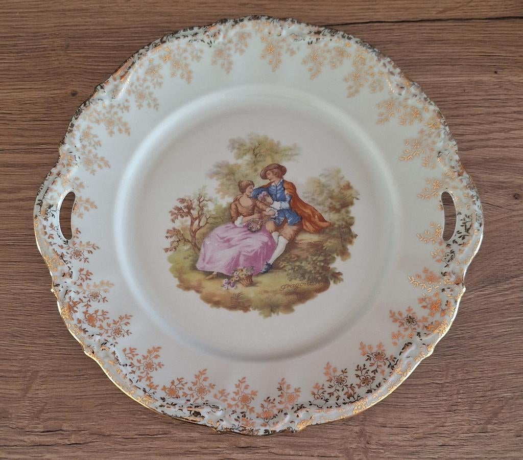 Valeram Porseleinen Serveerschaal met Fragonard Decoratie, Antiek en Kunst, Antiek | Porselein, Ophalen of Verzenden
