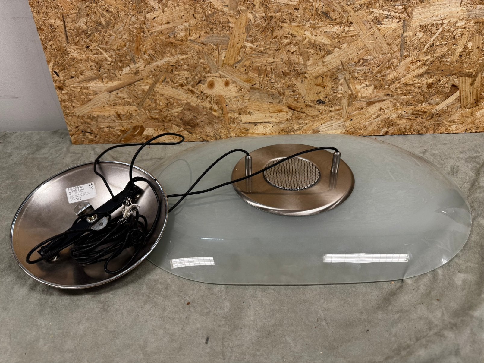 Studio Italia Design hanglamp – design (OVT/S01) - ReK4, Gebruikt, Design, Ophalen of Verzenden, Glas