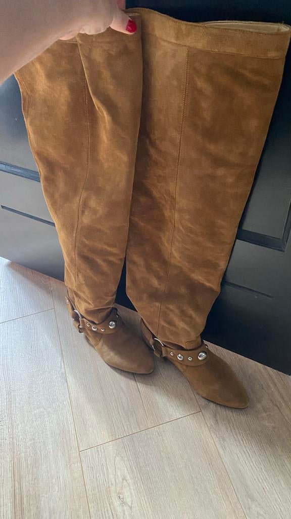Isabel Marant Knielaarzen Camel - Maat 40 - Nieuw, Ophalen, Nieuw, Bruin, Hoge laarzen
