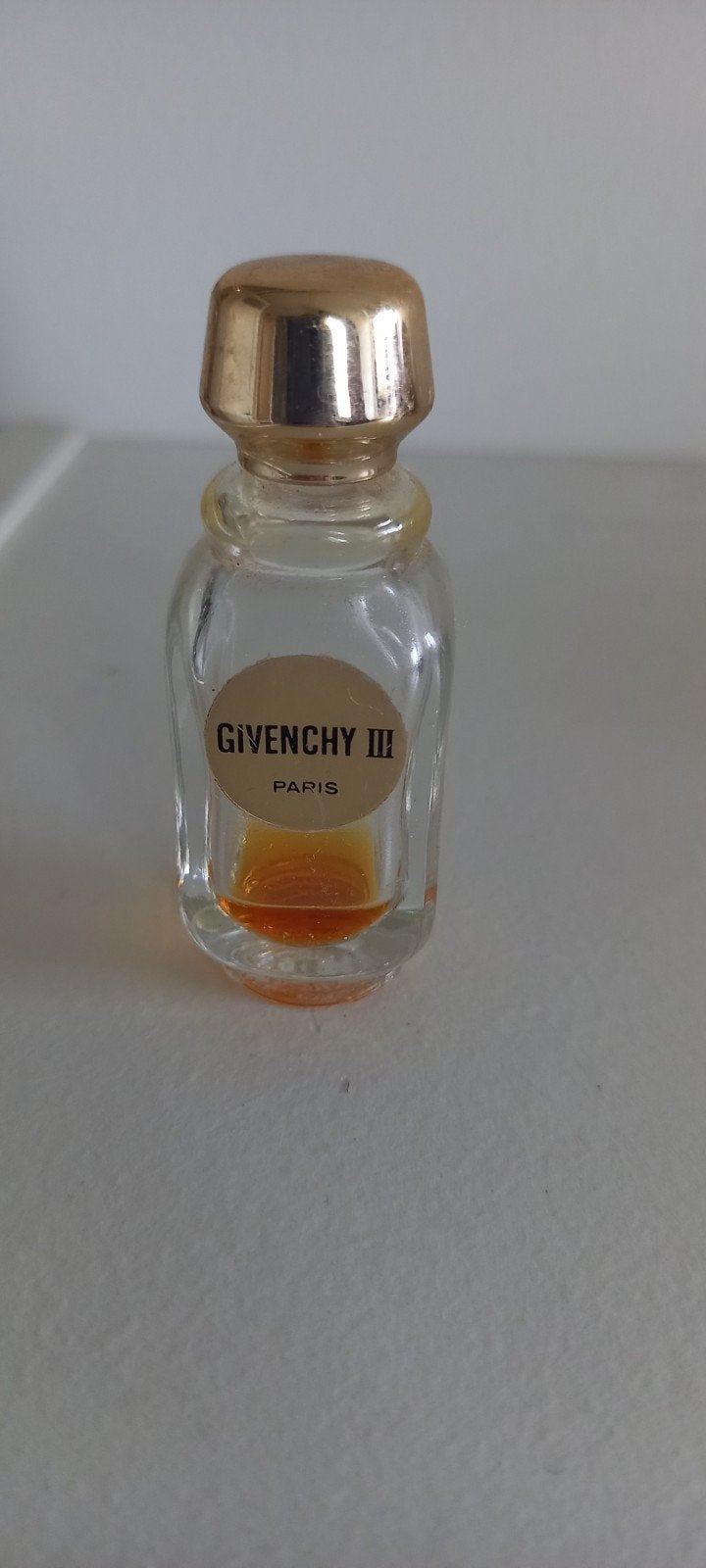 Vintage miniatuur parfumflesje Givenchy III, Verzamelen, Ophalen of Verzenden