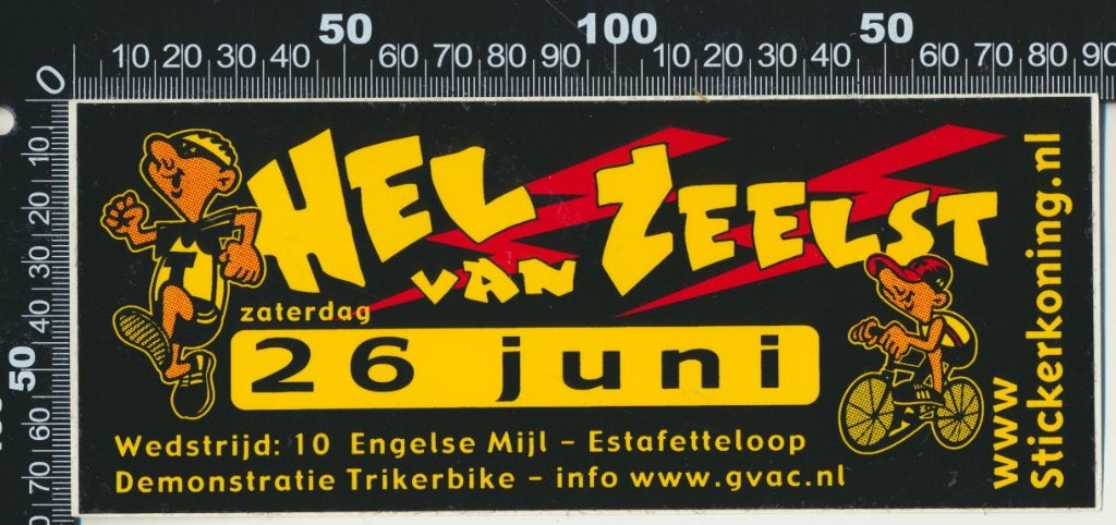 Sticker: Hel van Zeelst, Ophalen of Verzenden, Zo goed als nieuw, Sport