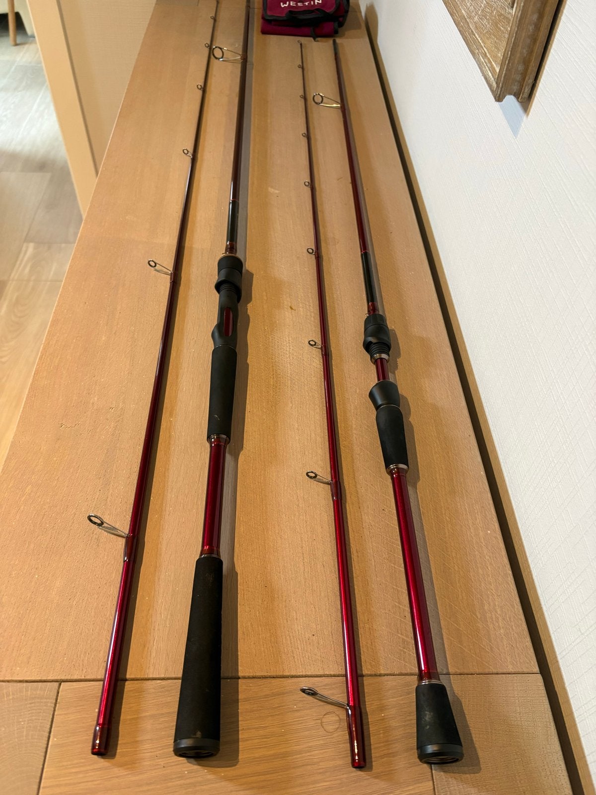 🇩🇰 2 x Westin W6 Powerteez en 2 x W6 Finesse T&C, Ophalen, Zo goed als nieuw, Werphengel