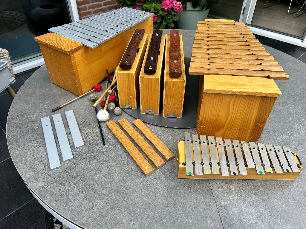 Studio 49 complete xylofoon-/metallofoonset–Orff instrumenta, Ophalen, Gebruikt, Melodische percussie