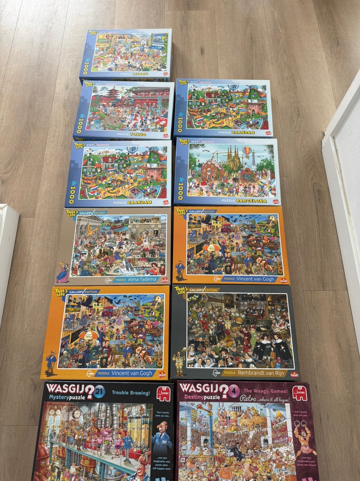 11 puzzels thats life en wasgij, Hobby en Vrije tijd, Ophalen of Verzenden, 500 t/m 1500 stukjes, Zo goed als nieuw, Legpuzzel