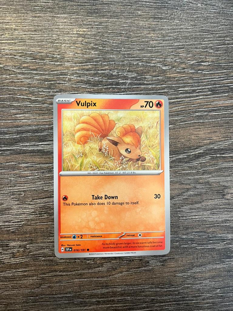 Vulpix SSP 016/191, Ophalen of Verzenden, Zo goed als nieuw