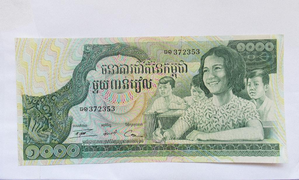 Cambodja 1.000 Riels 1973, Verzenden, Zuidoost-Azië