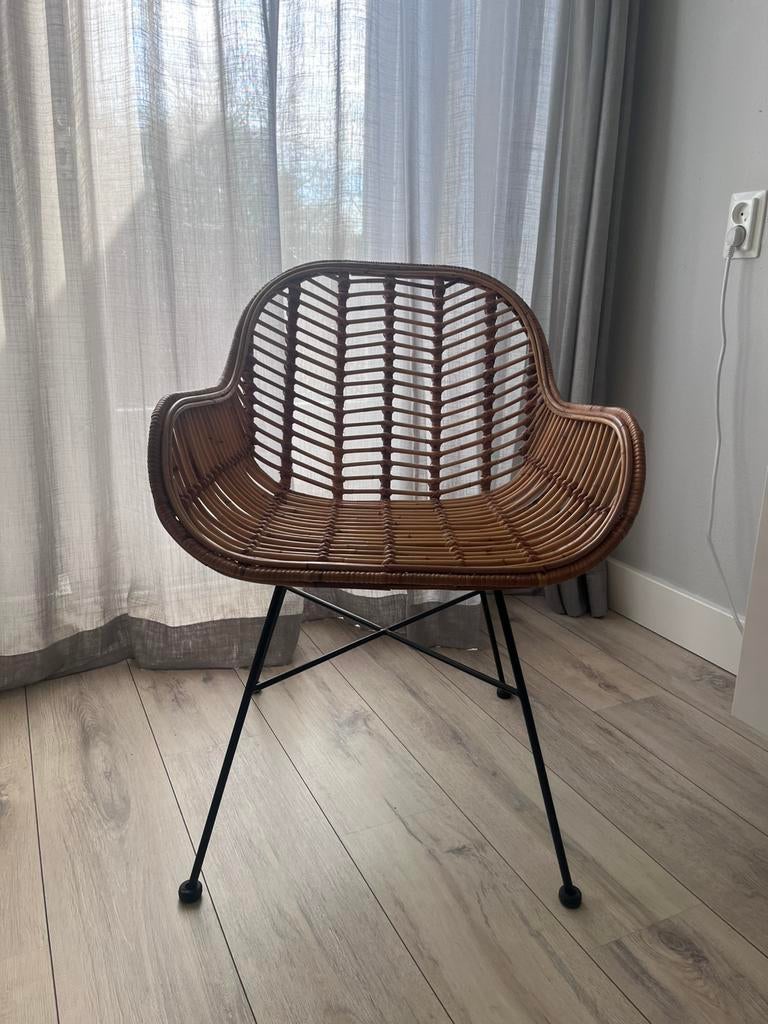 Rotan/ Bamboo Chair, Ophalen, Zo goed als nieuw, Bruin, Eén