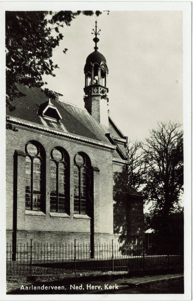 Aarlanderveen – Ned. Herv. Kerk., Ophalen of Verzenden, 1940 tot 1960, Ongelopen, Zuid-Holland